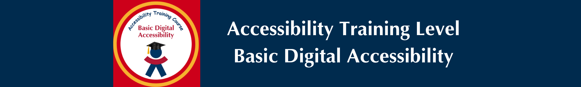 Accessibility Training Basic Digital Accessibility banner